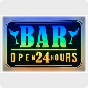 Shop 24" bar open 24 hours