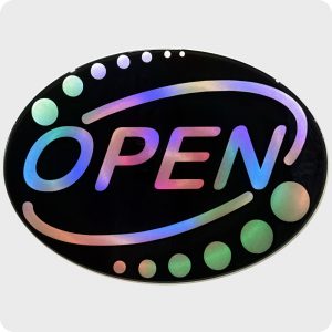 Shop 25 inch "open" interior sign